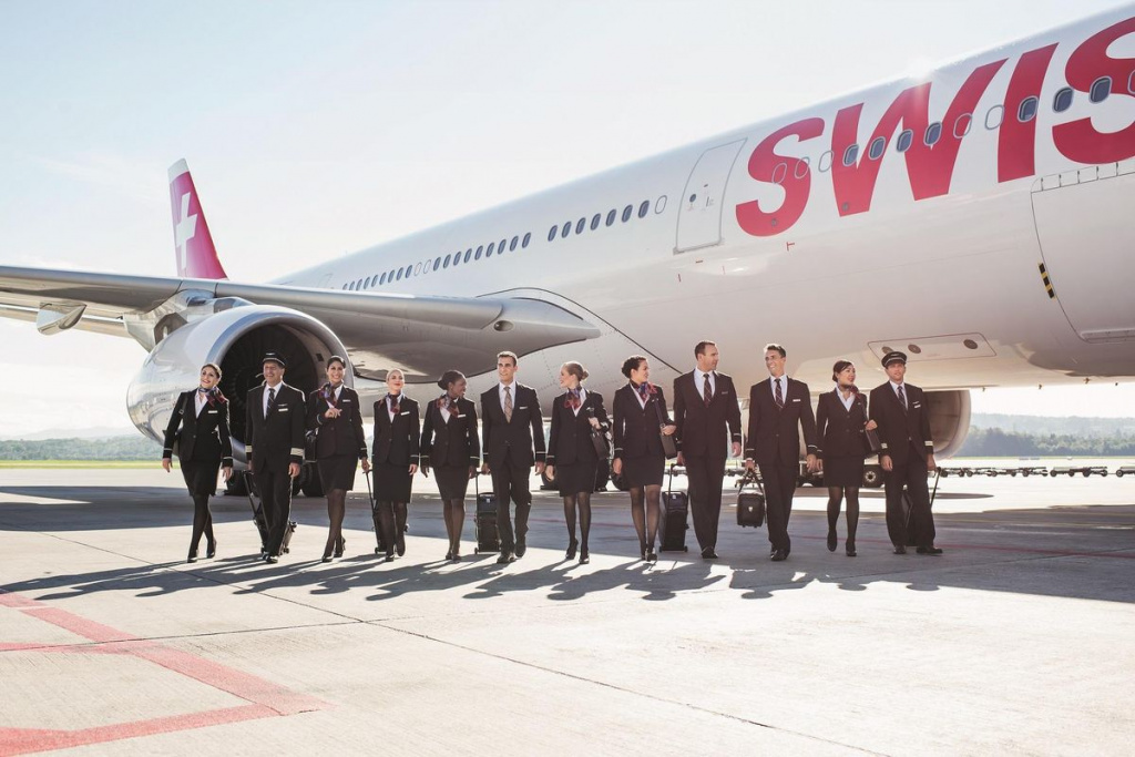 Екіпаж літака компанії Swiss Air Lines