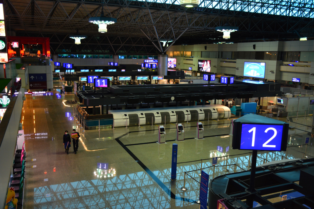 Зал відправлення аеропорту "Таоюань"
