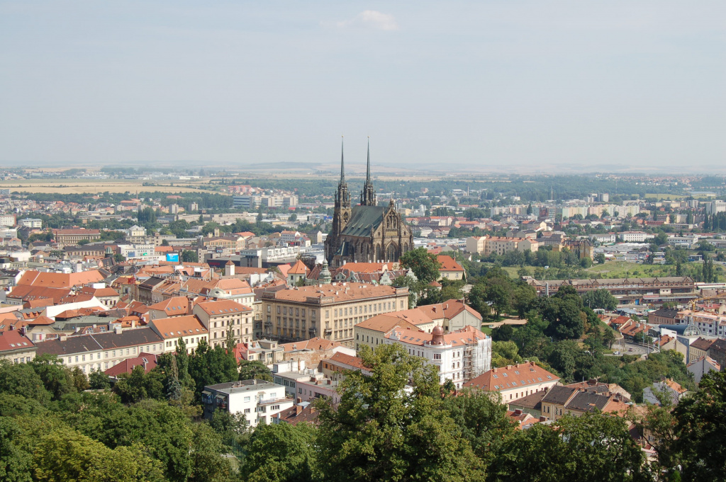 Пейзажі міста із замку Шпильберг
