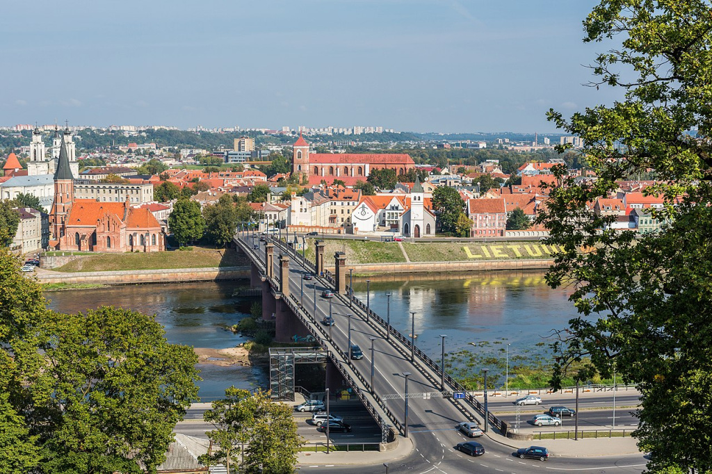 Краєвид із пагорба Алексотас в Каунасі