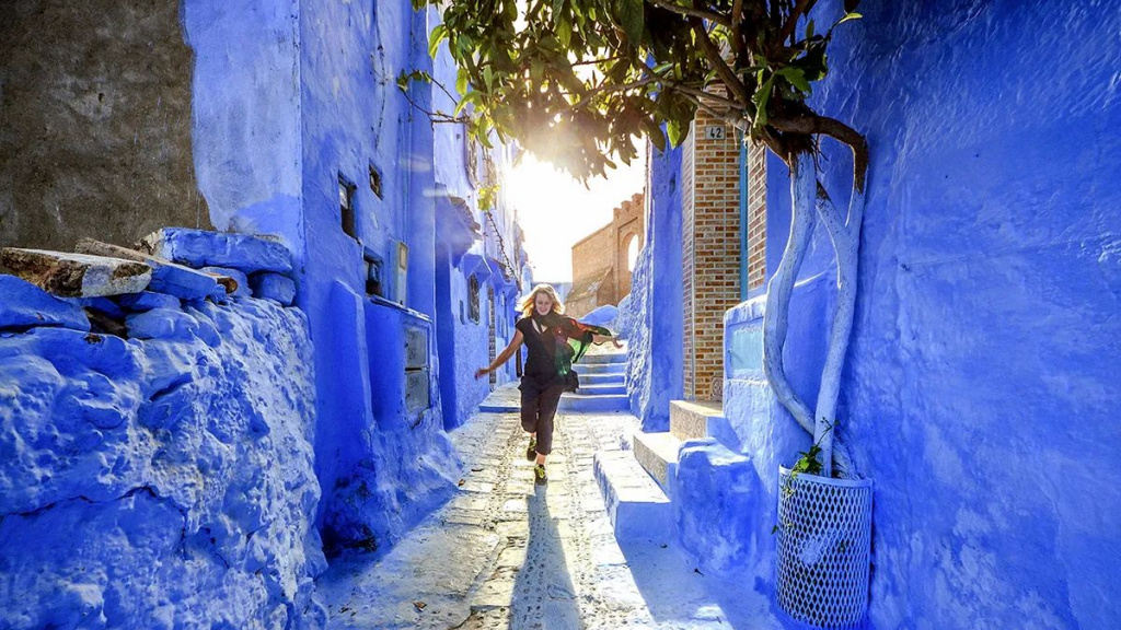 Синя вулиця у Марокко