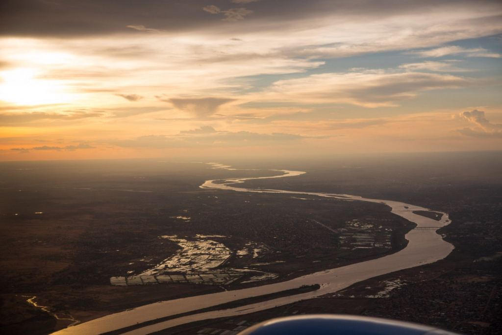 Річка Нігер з висоти пташиного польоту