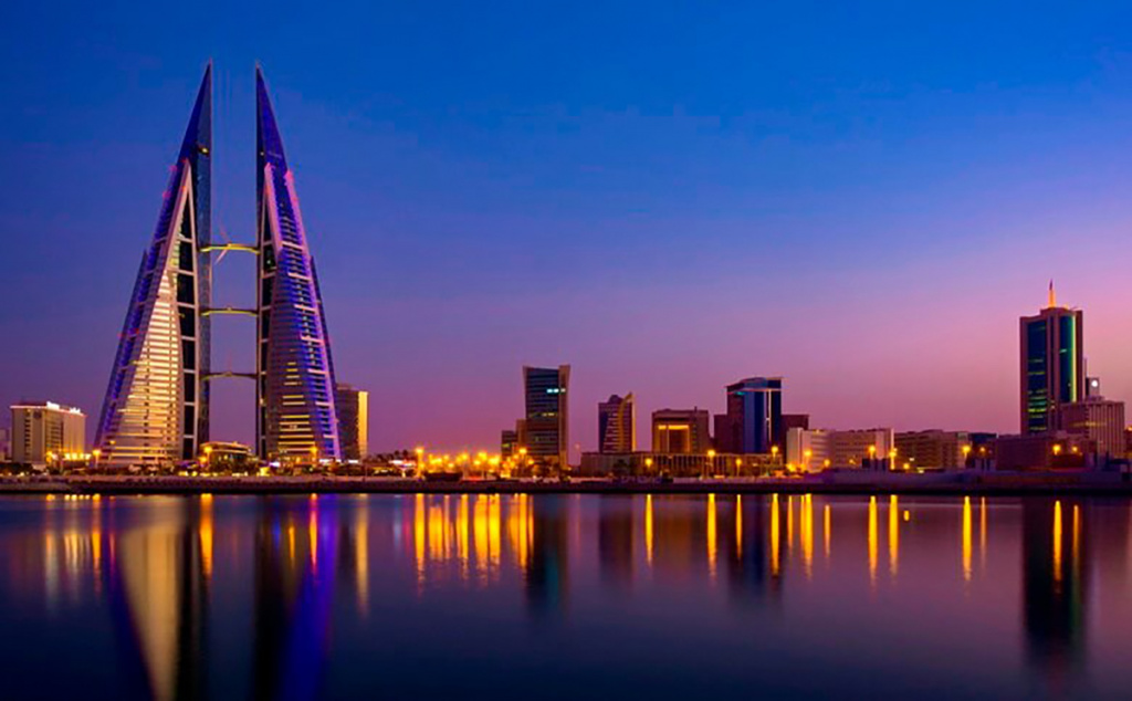 Манама на заході сонця, Бахрейн