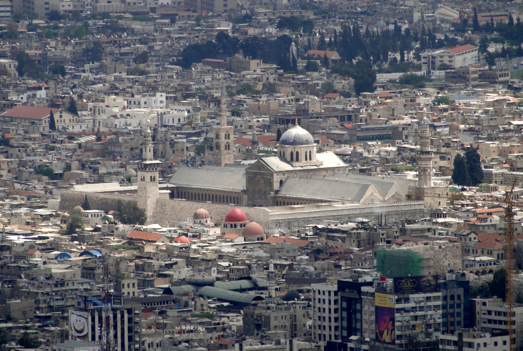 Дамаск вид на мечеть Омейядов