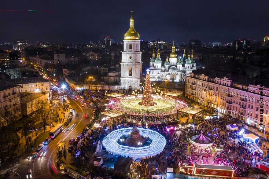 Площа в Києві на Різдво